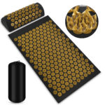 Acupressure Massage Mat With Needles Set Back Massager For Neck Foot Kuznetsov's Applicator Massage Pad Yoga Mat With Pillow - Image 3