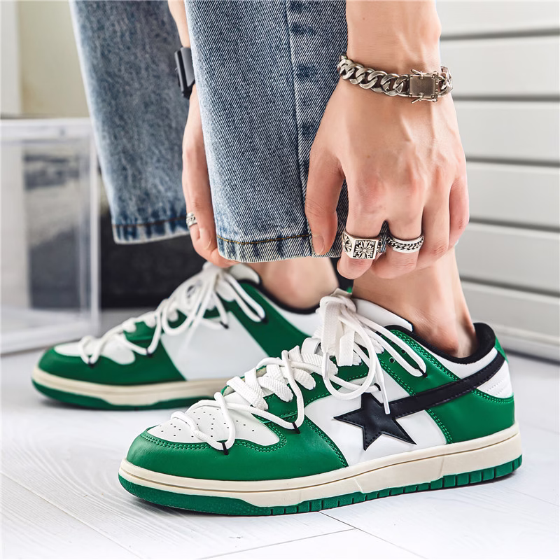 Men's Colorblock Sneakers Low-top Casual Board Shoes - Image 8