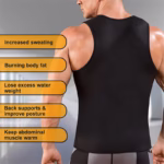 Fitness Corset Men's Shapewear Heat Trapping Shirt Sweat Body Shaper Vest Bodysuit - Image 9