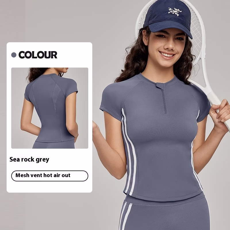 Yoga Clothes Short-sleeved Top High-grade Summer Slim Fit - Image 6