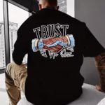 Trust No One Creative Printed T-shirt - Image 5