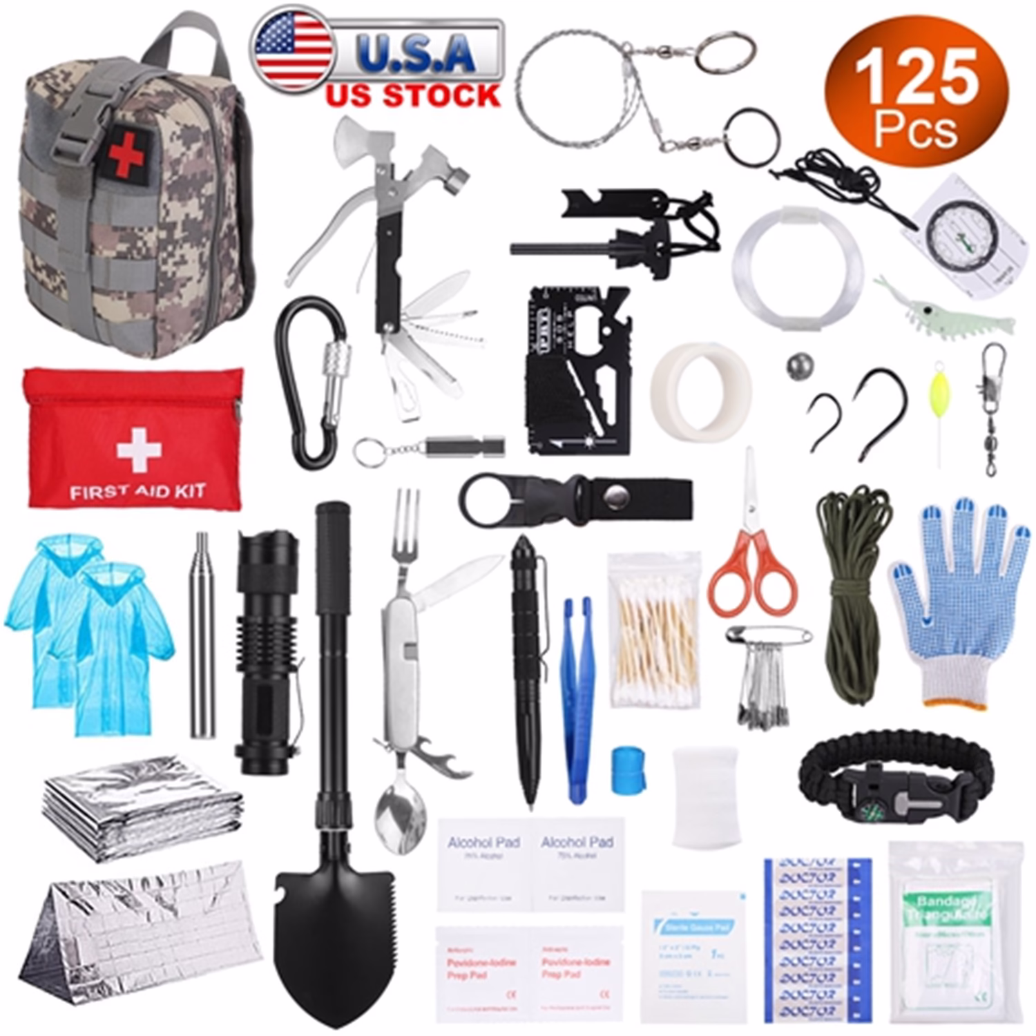 125 In 1 Professional Survival Kit