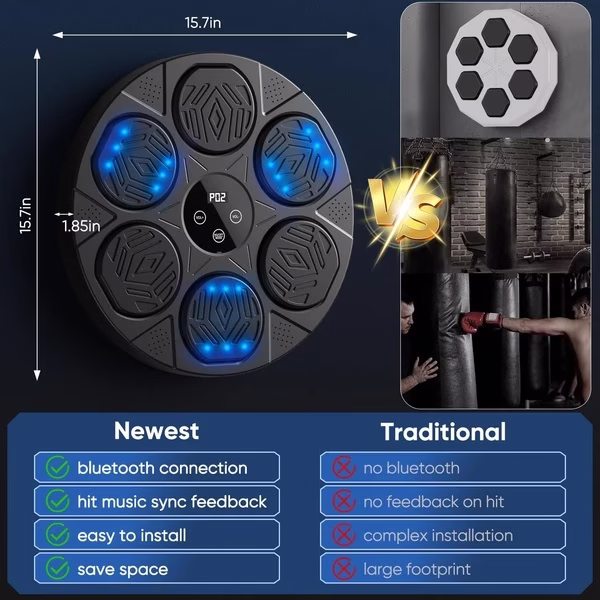 Music Boxing Machine For Adults,Wall Mounted with Bluetooth - Image 5