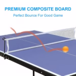Tennis Table & Ping Pong Table Set With Net And 2 Ping Pong Paddles - Image 7