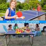 Tennis Table & Ping Pong Table Set With Net And 2 Ping Pong Paddles - Image 8
