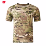 Tactical Camouflage T-shirt Outdoor T-shirt Outdoor Camouflage Short Sleeve Tactical Short Sleeve - Image 3
