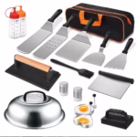 Camping BBQ Outdoor Barbecue Tool Set Stainless Steel Spatula Barbecue Cooking Spatula Combination Grill Set - Image 6