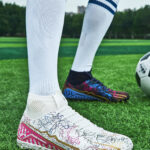 High-top Youth Spike Turf Soccer Shoes - Image 3