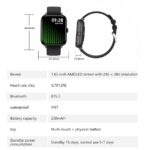 SmartWatch Men Women1.83inch BT Face Heart Rate Fitness Tracker - Image 7