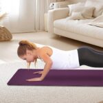 Yoga Mat, Exercise Yoga Mat With Non-Slip Design, Professional TPE Exericise Mat, 72X 24 Multi-Purpose Workout Mat For Women, Pilates Fitness And Floor Exercises - Image 3