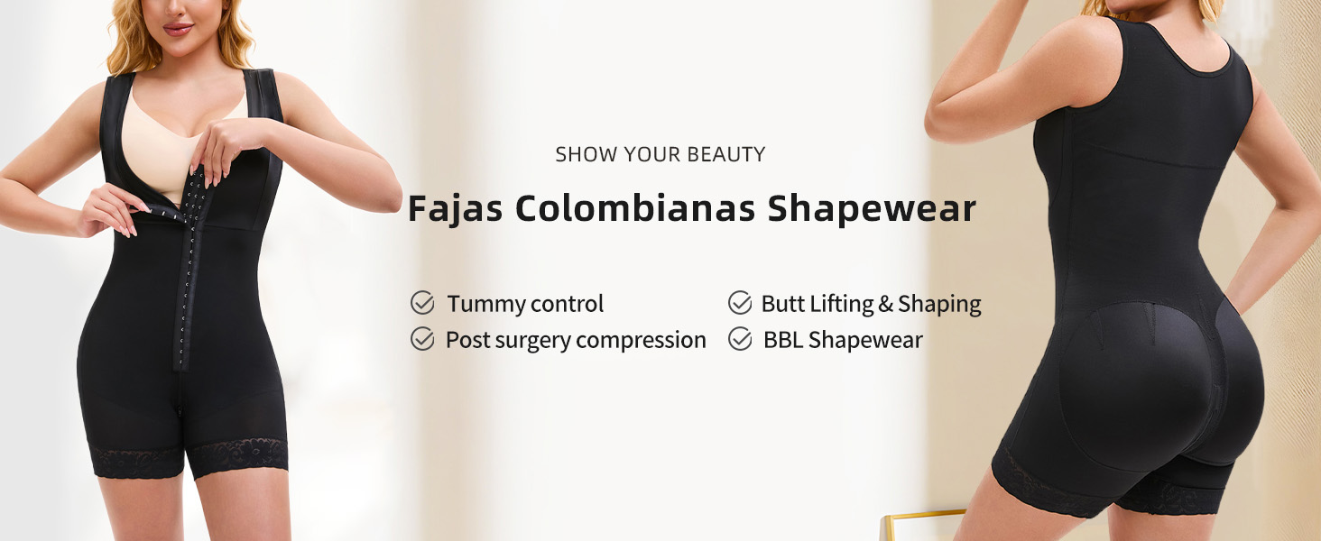 Colombian Fajas Shapewear – Tummy Control & Full Body Post-Surgery Shaper 8 Colombian Fajas Shapewear – Tummy Control & Full Body Post-Surgery Shaper