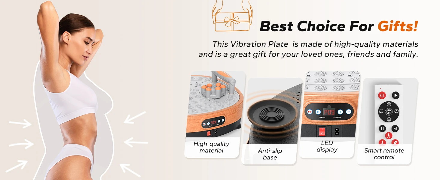 Vibration Plate Exercise Machine – Whole Body Vibration for Lymphatic Drainage & Weight Loss 10 Vibration Plate Exercise Machine – Whole Body Vibration for Lymphatic Drainage & Weight Loss