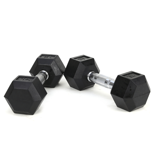 15LB 2 HDRS Rubber Coated Solid Cast Iron Dumbbells 9 15LB 2 HDRS Rubber Coated Solid Cast Iron Dumbbells