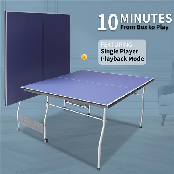 8-foot Medium-sized Table Tennis Table Foldable Portable Set 13 8-foot Medium-sized Table Tennis Table Foldable Portable Set
