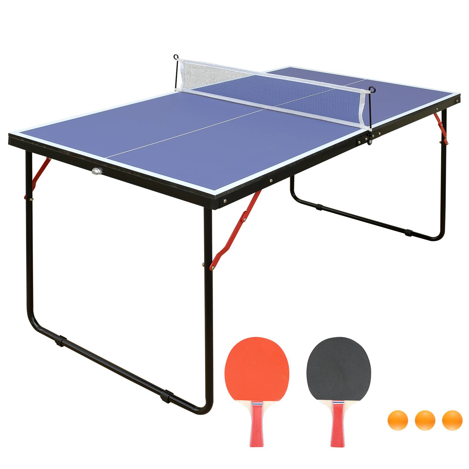 Tennis Table & Ping Pong Table Set With Net And 2 Ping Pong Paddles 11 Tennis Table & Ping Pong Table Set With Net And 2 Ping Pong Paddles