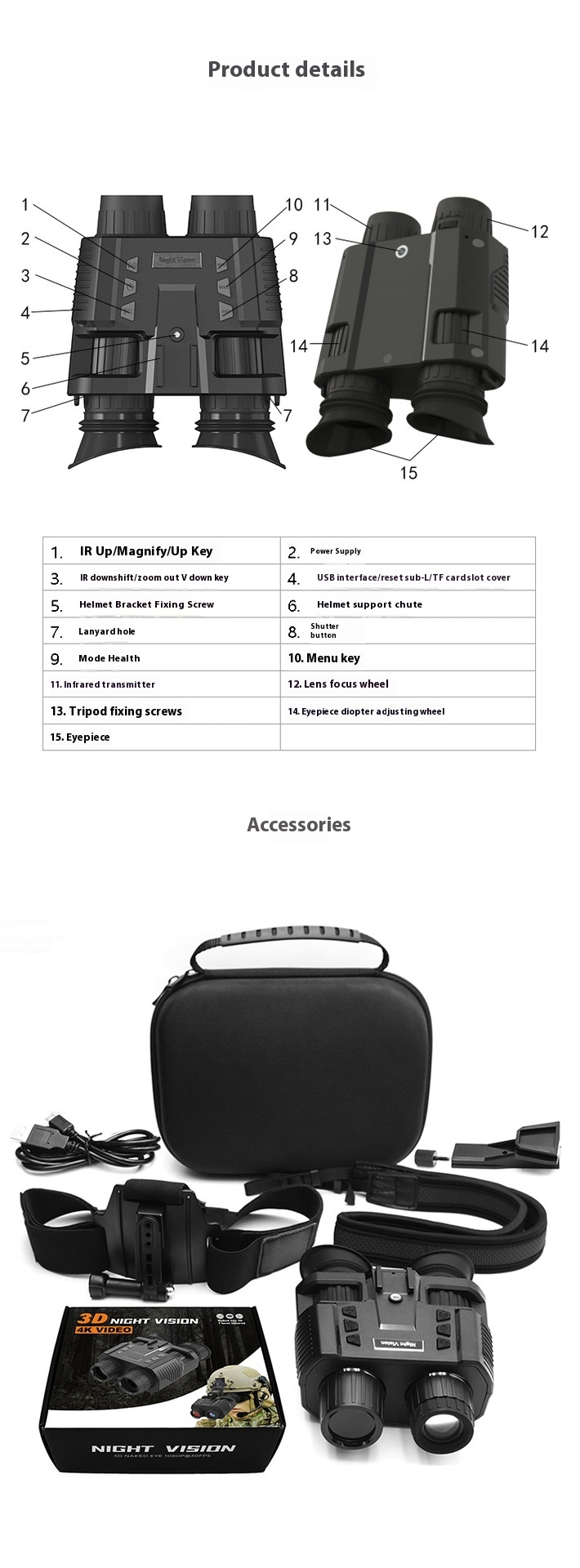 Night Double Tube Outdoor Night Vision Instrument 13 Night Double Tube Outdoor Night Vision Instrument