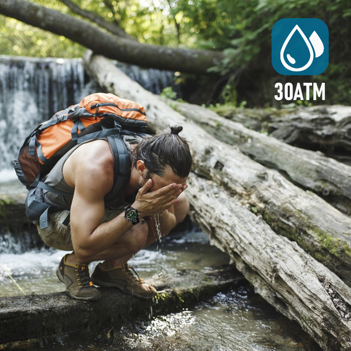 Waterproof Dual Display Electronic Tactical Watch 11 Waterproof Dual Display Electronic Tactical Watch