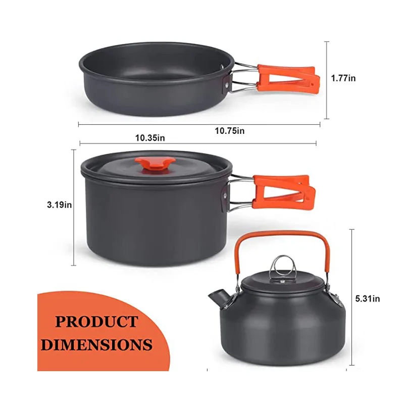 Camping Cookware Kit Outdoor Cooking Set Aluminum Equipment Outdoor Pot Travel Tableware Kitchen Hiking Picnic BBQ 12 Camping Cookware Kit Outdoor Cooking Set Aluminum Equipment Outdoor Pot Travel Tableware Kitchen Hiking Picnic BBQ