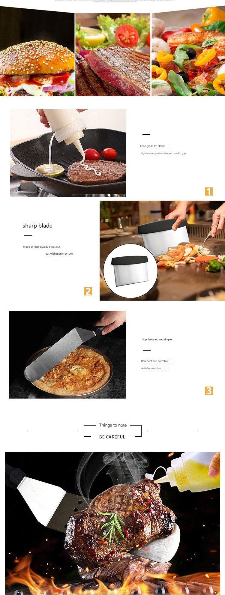 Camping BBQ Outdoor Barbecue Tool Set Stainless Steel Spatula Barbecue Cooking Spatula Combination Grill Set 18 Camping BBQ Outdoor Barbecue Tool Set Stainless Steel Spatula Barbecue Cooking Spatula Combination Grill Set