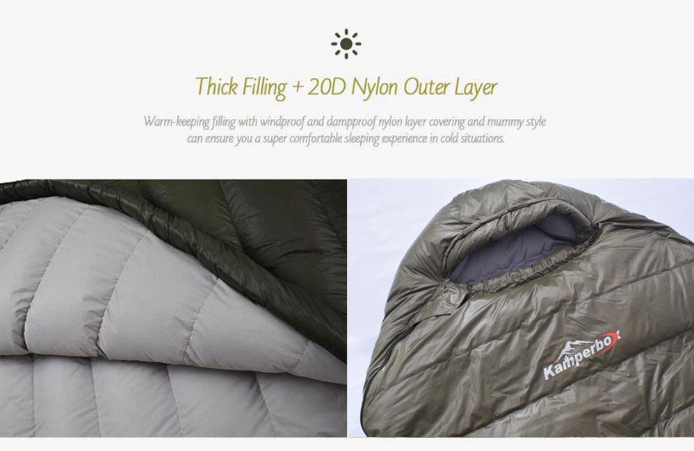 Kamperbox Cold Temperature Winter Sleeping Bag Down Sleeping Bag Winter Camping Sleeping Bag 12 Kamperbox Cold Temperature Winter Sleeping Bag Down Sleeping Bag Winter Camping Sleeping Bag