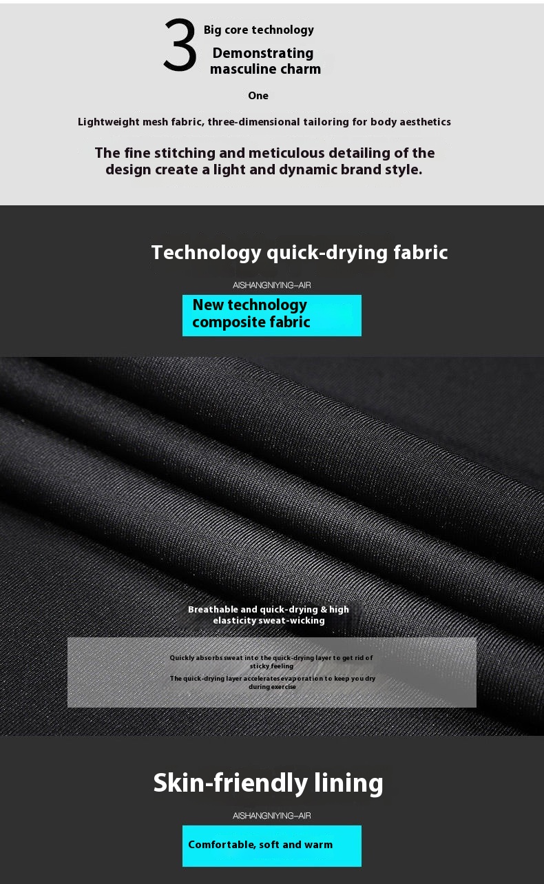 Sports Suit Gym Tights Quick-drying Morning And Night Running Workout Clothes 18 Sports Suit Gym Tights Quick-drying Morning And Night Running Workout Clothes