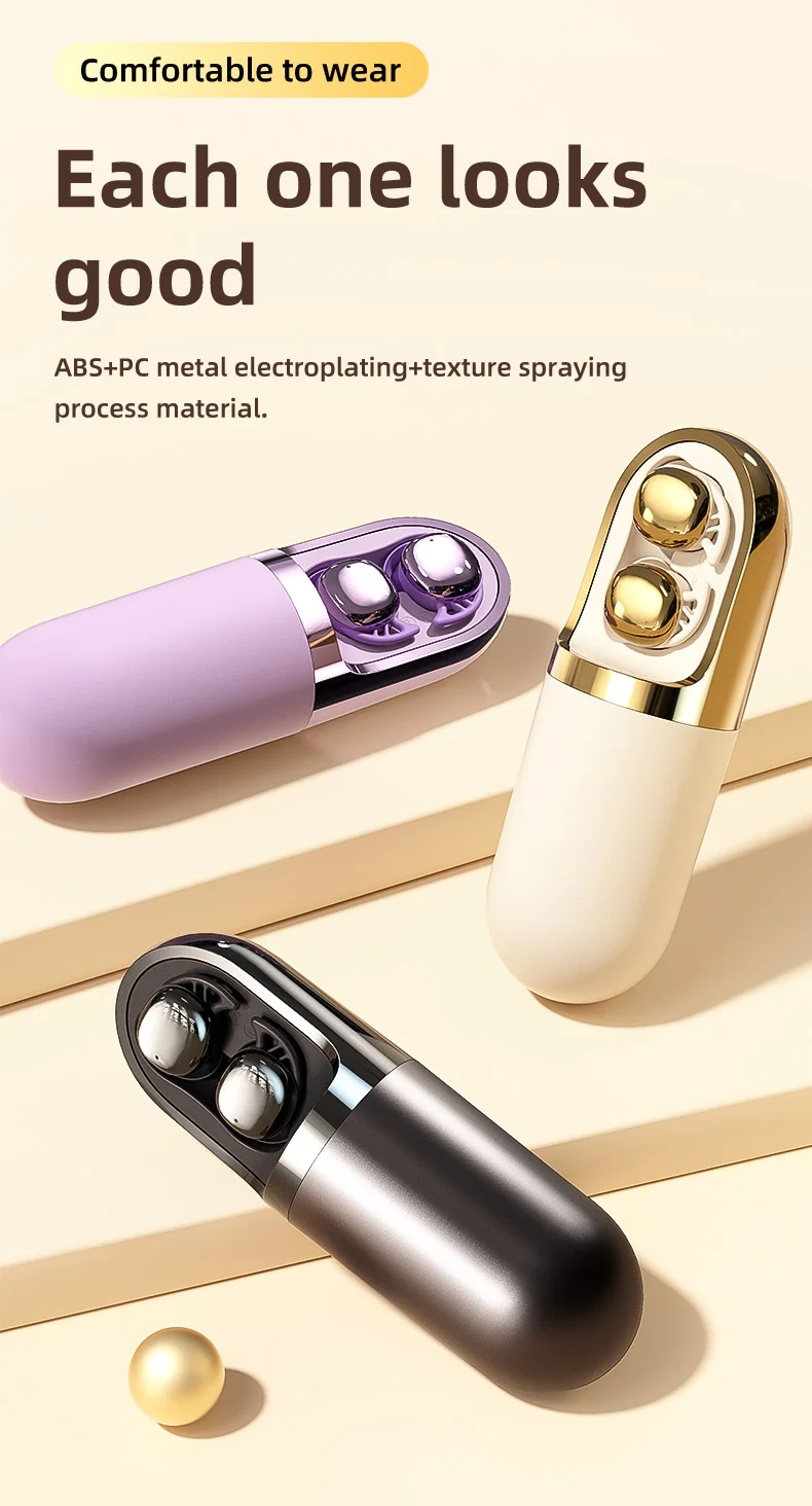 Vibration Roller Earphones Bluetooth Touch Control 12 Vibration Roller Earphones Bluetooth Touch Control