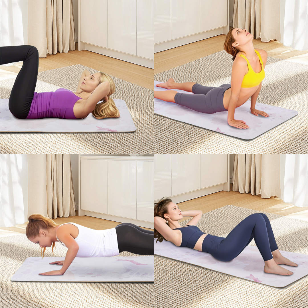 Yoga Mat, Exercise Yoga Mat Print With Non-Slip Design, Professional TPE Exericise Mat, 72 X 24 Multi-Purpose Workout Mat For Women, Pilates Fitness And Floor Exercises 18 Yoga Mat, Exercise Yoga Mat Print With Non-Slip Design, Professional TPE Exericise Mat, 72 X 24 Multi-Purpose Workout Mat For Women, Pilates Fitness And Floor Exercises