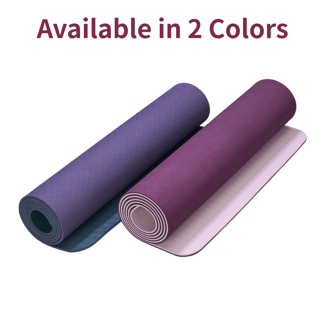 Yoga Mat, Exercise Yoga Mat With Non-Slip Design, Professional TPE Exericise Mat, 72X 24 Multi-Purpose Workout Mat For Women, Pilates Fitness And Floor Exercises 17 Yoga Mat, Exercise Yoga Mat With Non-Slip Design, Professional TPE Exericise Mat, 72X 24 Multi-Purpose Workout Mat For Women, Pilates Fitness And Floor Exercises