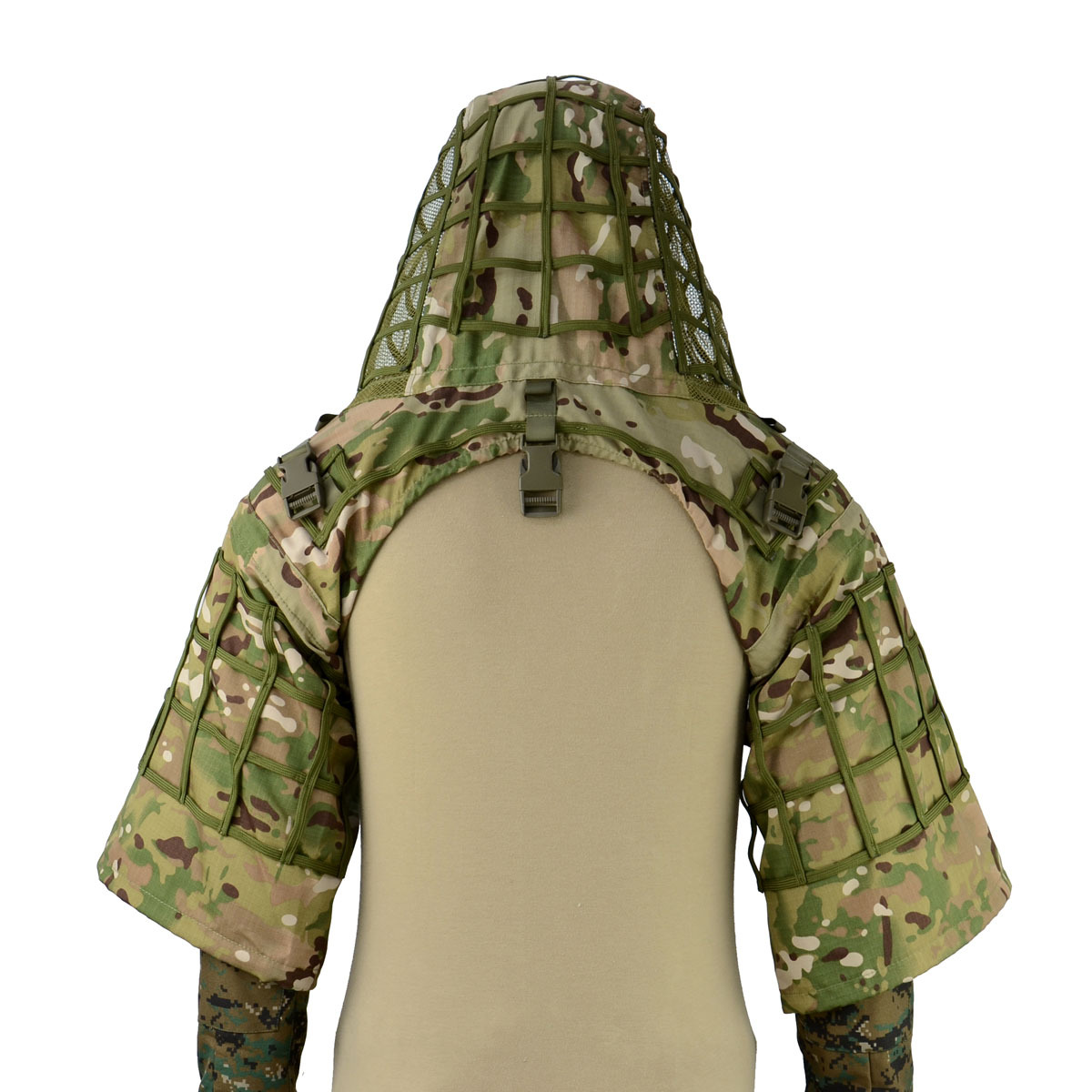 Sniper Checked Cloth Military Tactical Ghillie Suit 10 Sniper Checked Cloth Military Tactical Ghillie Suit