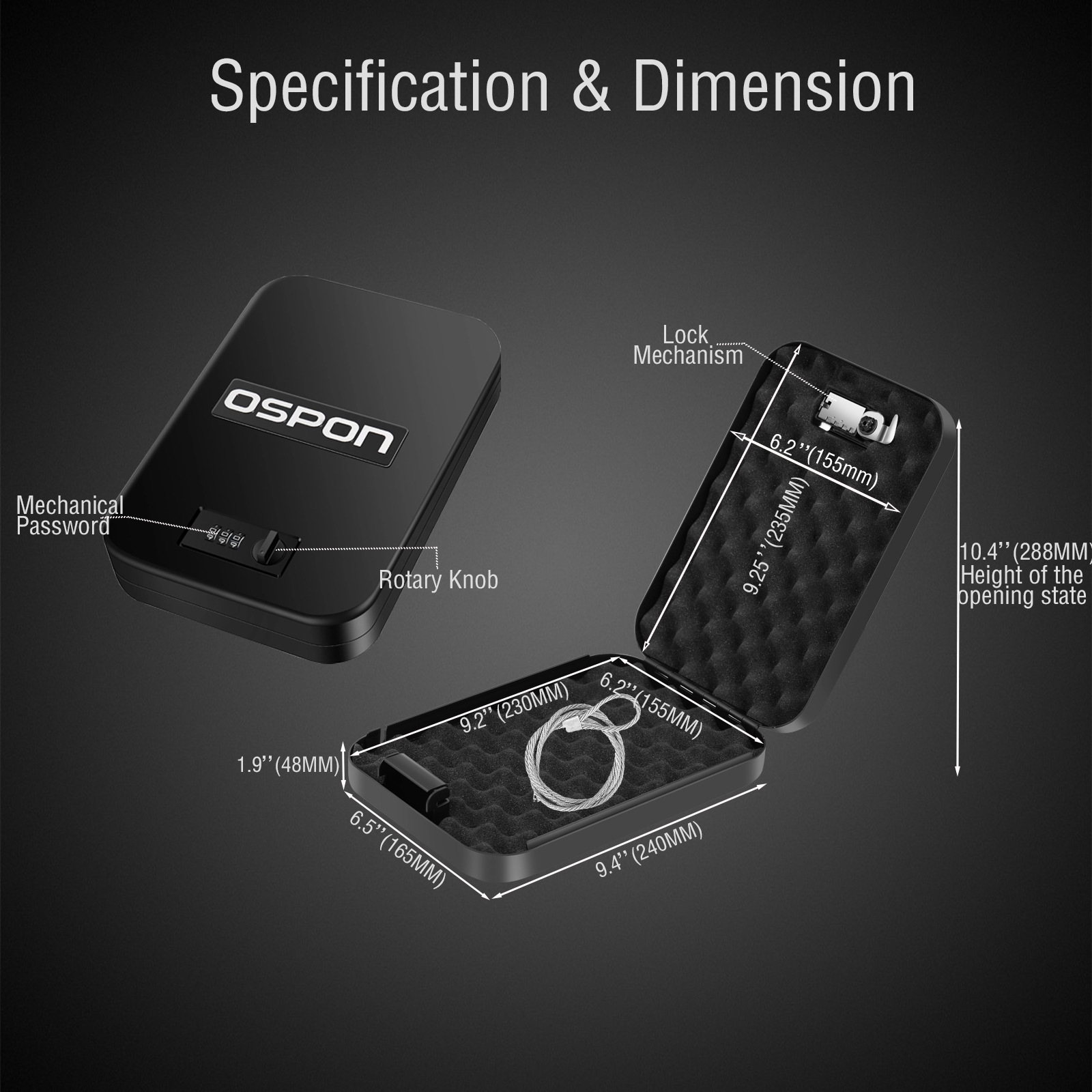 Portable Password Pistol Safe Mini Car Safe 6 Portable Password Pistol Safe Mini Car Safe