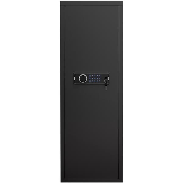 Heavy, Large 5-8 Guns, Black Gun Cabinet With Electronic PIN Keypad Lock, Unassembled Metal Rifle Safety Cabinet 38 Heavy, Large 5-8 Guns, Black Gun Cabinet With Electronic PIN Keypad Lock, Unassembled Metal Rifle Safety Cabinet