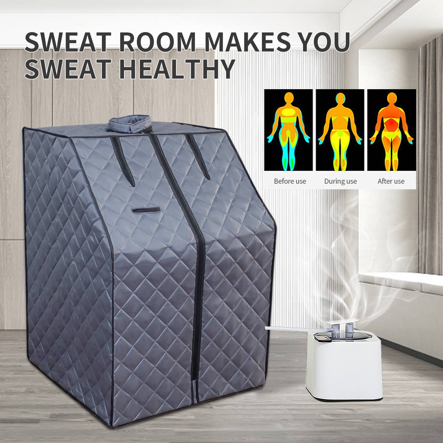 Portable Sauna For Home - Steam Sauna Tent, Personal Sauna With Remote Included 8 Portable Sauna For Home - Steam Sauna Tent, Personal Sauna With Remote Included