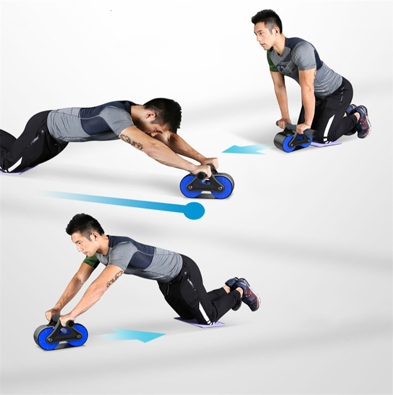 Double Wheel Abdominal Exerciser Women Men Automatic Rebound Ab Wheel Roller Waist Trainer Gym Sports Home Exercise Devices 21 Double Wheel Abdominal Exerciser Women Men Automatic Rebound Ab Wheel Roller Waist Trainer Gym Sports Home Exercise Devices