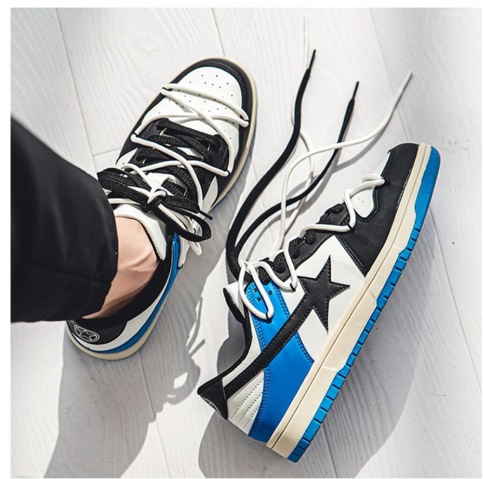 Men's Colorblock Sneakers Low-top Casual Board Shoes 39 Men's Colorblock Sneakers Low-top Casual Board Shoes