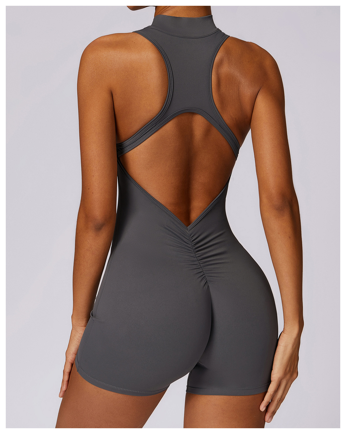 Fitness Yoga Jumpsuit With Zipper Summer Backless Shorts Jumpsuit Bodysuit For Women Clothing 72 Fitness Yoga Jumpsuit With Zipper Summer Backless Shorts Jumpsuit Bodysuit For Women Clothing