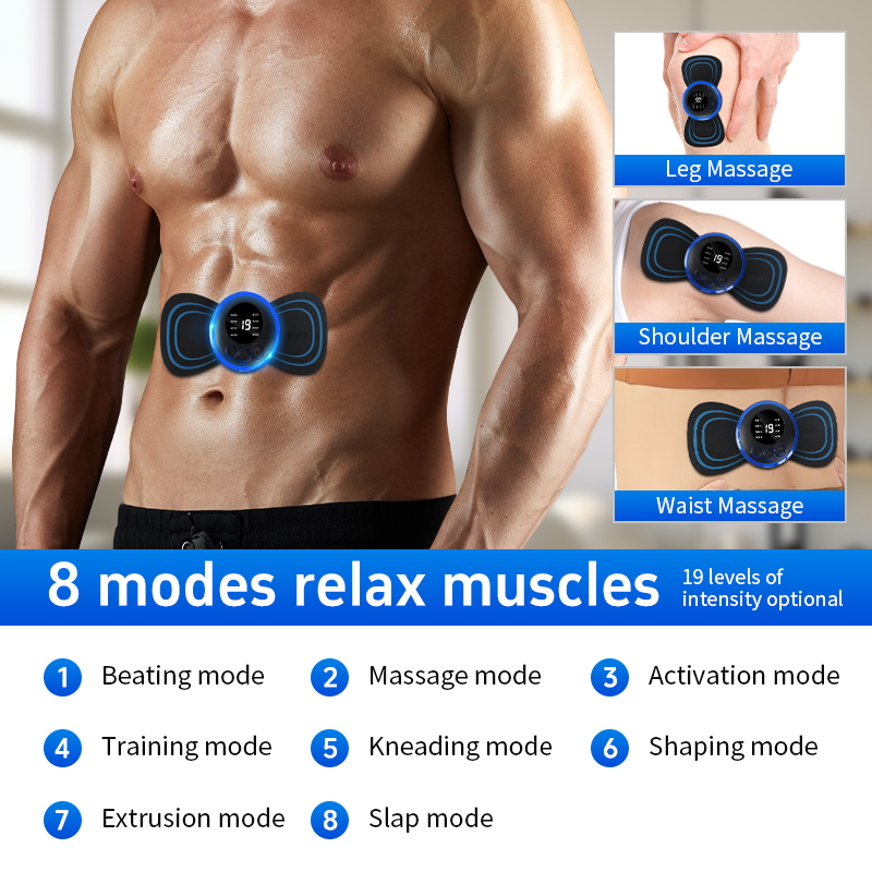 Mini Massage Cervical Massager Patch 8 Modes 19 Gears 12 Mini Massage Cervical Massager Patch 8 Modes 19 Gears