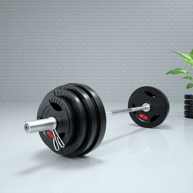 Rubber Covered Men's Barbell Set 7 Rubber Covered Men's Barbell Set
