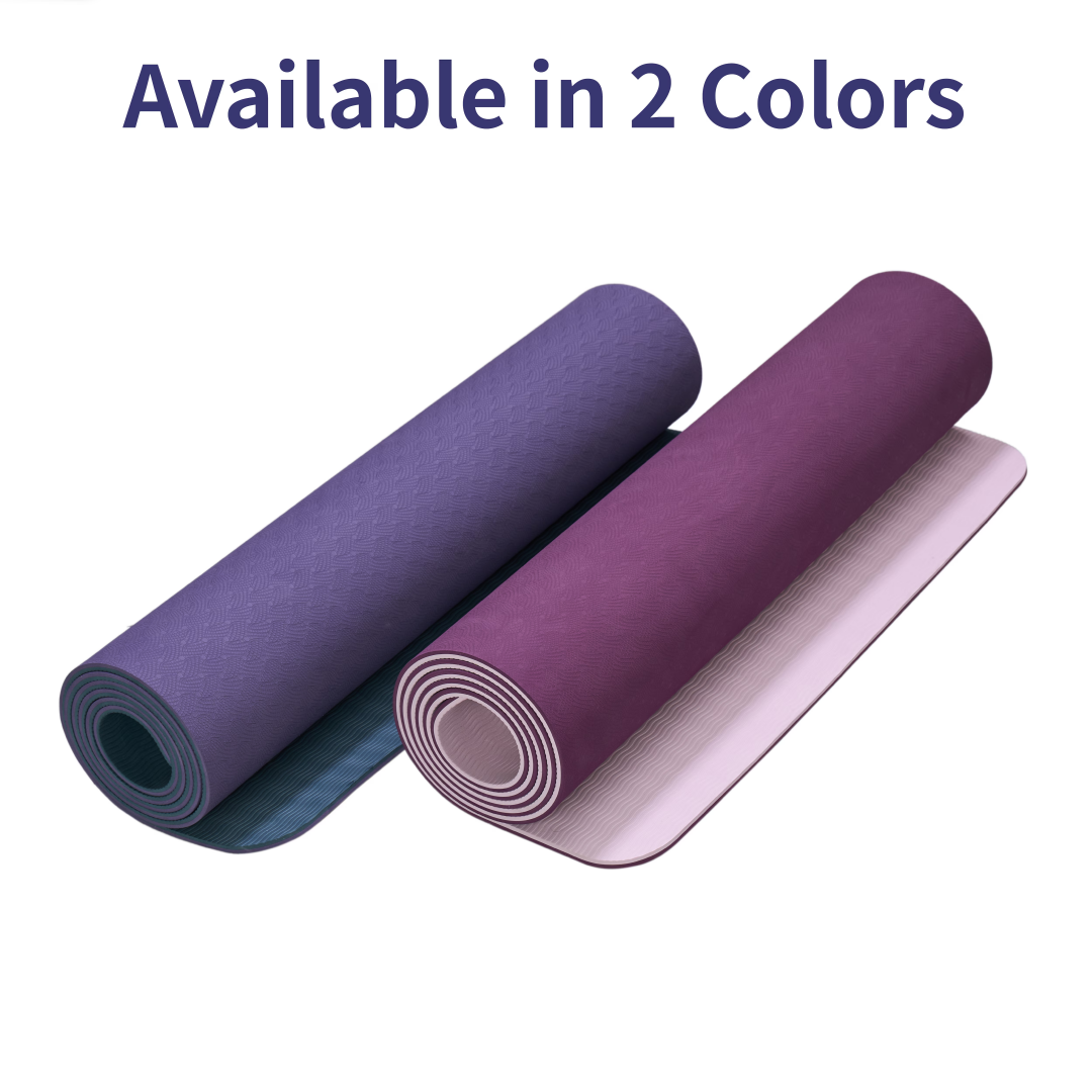 Yoga Mat, Exercise Yoga Mat With Non-Slip Design, Professional TPE Exericise Mat, 72 X 24 Multi-Purpose Workout Mat For Women, Pilates Fitness And Floor Exercises 15 Yoga Mat, Exercise Yoga Mat With Non-Slip Design, Professional TPE Exericise Mat, 72 X 24 Multi-Purpose Workout Mat For Women, Pilates Fitness And Floor Exercises