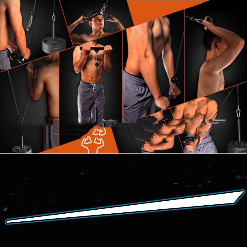 Fitness Equipment Pulley Suit Household 8 Fitness Equipment Pulley Suit Household