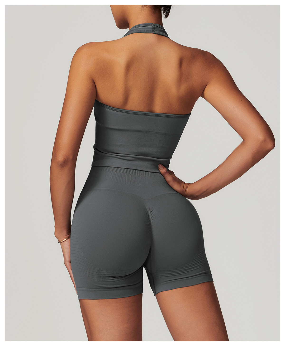 Women's Halter Cropped Top Beauty Back Yoga Bra Seamless Fitness Sports Vest 86 Women's Halter Cropped Top Beauty Back Yoga Bra Seamless Fitness Sports Vest