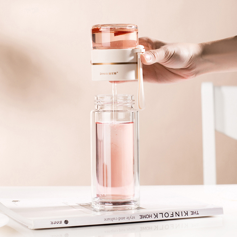 Fitness Eddy Double-Wall Glass Tea Infuser Bottle - Leakproof & Heat-Resistant 62 Fitness Eddy Double-Wall Glass Tea Infuser Bottle - Leakproof & Heat-Resistant