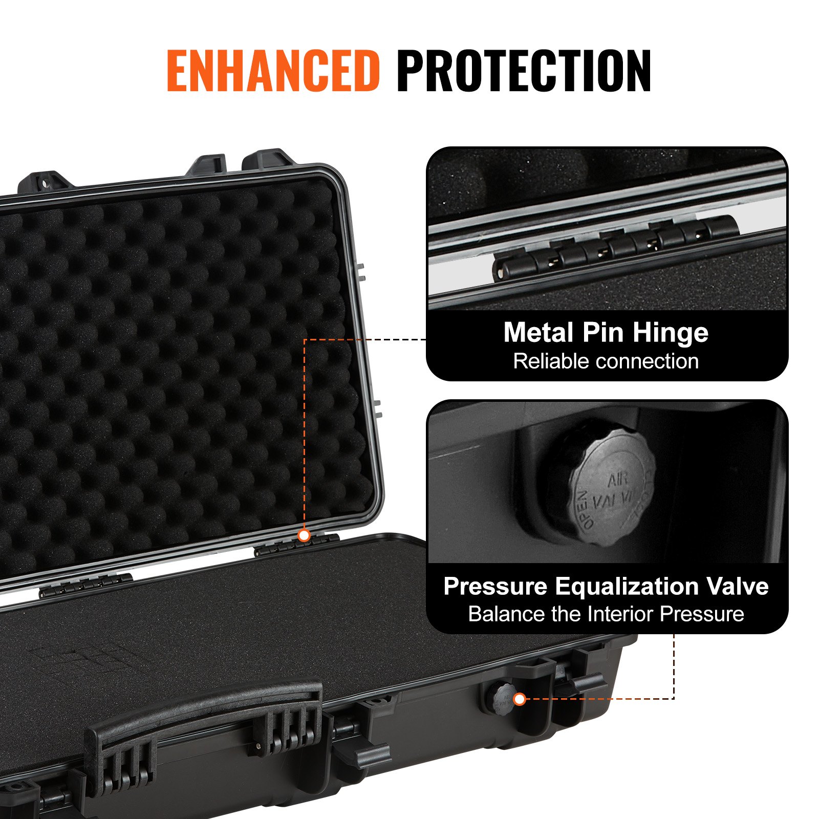 42” Lockable Tactical Range Case - IP67 Waterproof Hard Case with Wheels, 3-Layer Protective Foam & Crushproof Design for Outdoor Use 40 42” Lockable Tactical Range Case - IP67 Waterproof Hard Case with Wheels, 3-Layer Protective Foam & Crushproof Design for Outdoor Use