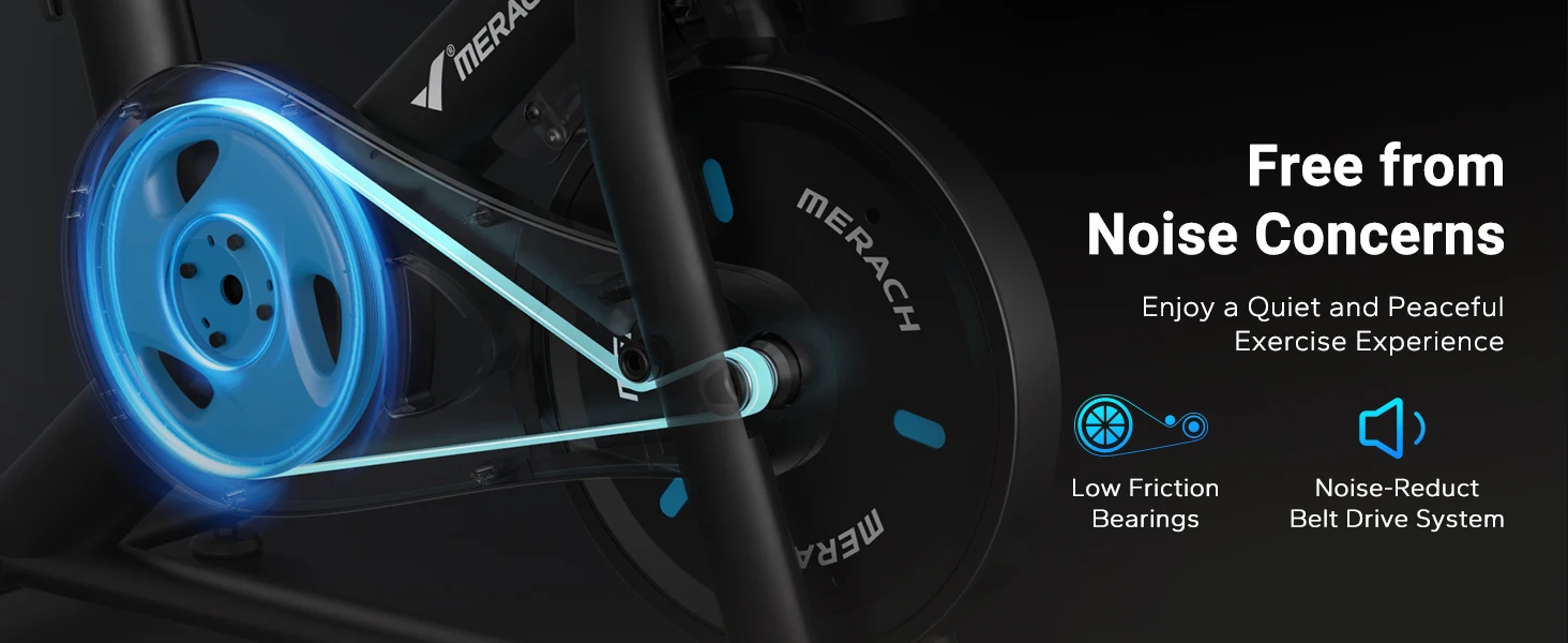 Low Noise Exercise Bike – Stationary Bike with Tablet Mount & Exclusive App for Weight Loss 16 Low Noise Exercise Bike – Stationary Bike with Tablet Mount & Exclusive App for Weight Loss