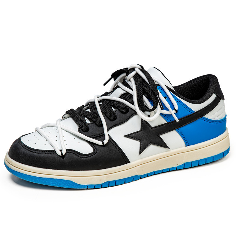 Men's Colorblock Sneakers Low-top Casual Board Shoes 43 Men's Colorblock Sneakers Low-top Casual Board Shoes