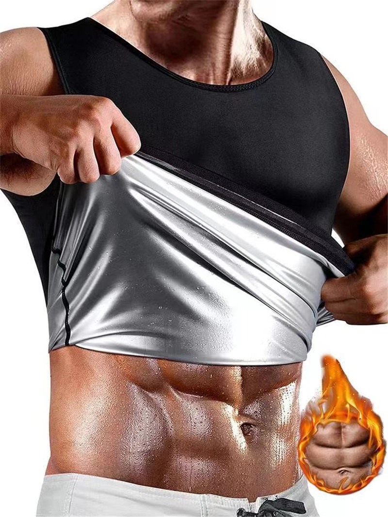 Fitness Corset Men's Shapewear Heat Trapping Shirt Sweat Body Shaper Vest Bodysuit 67 Fitness Corset Men's Shapewear Heat Trapping Shirt Sweat Body Shaper Vest Bodysuit