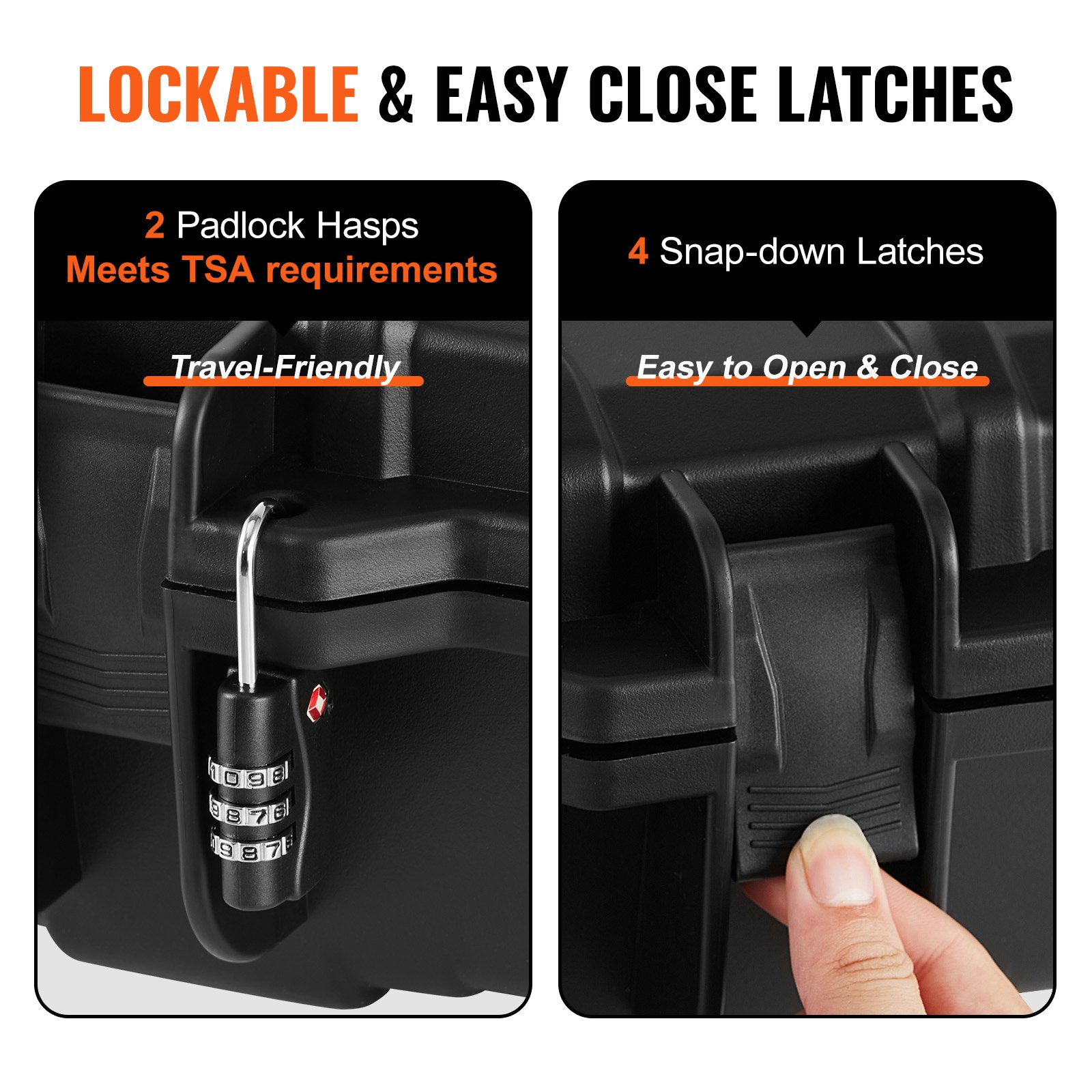 42” Lockable Tactical Range Case - IP67 Waterproof Hard Case with Wheels, 3-Layer Protective Foam & Crushproof Design for Outdoor Use 37 42” Lockable Tactical Range Case - IP67 Waterproof Hard Case with Wheels, 3-Layer Protective Foam & Crushproof Design for Outdoor Use