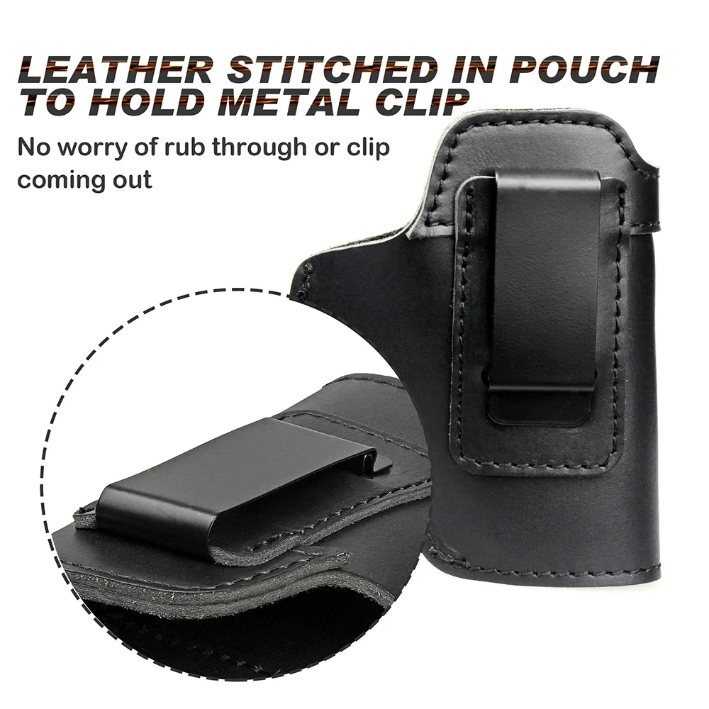 Left RIGHT Tactical Leather Holster for Concealed Carry 11 Left RIGHT Tactical Leather Holster for Concealed Carry