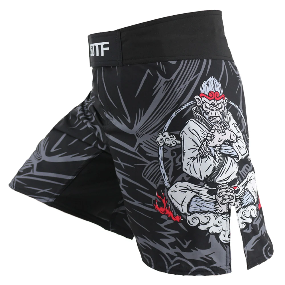 Black MMA Boxing Shorts – Skull Print Cotton Training Shorts for Kickboxing & Muay Thai 158 Black MMA Boxing Shorts – Skull Print Cotton Training Shorts for Kickboxing & Muay Thai
