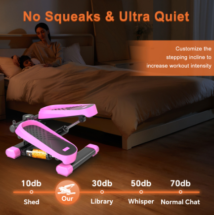 Mini Stepper With Resistance Bands And LCD Monitor 42 Mini Stepper With Resistance Bands And LCD Monitor