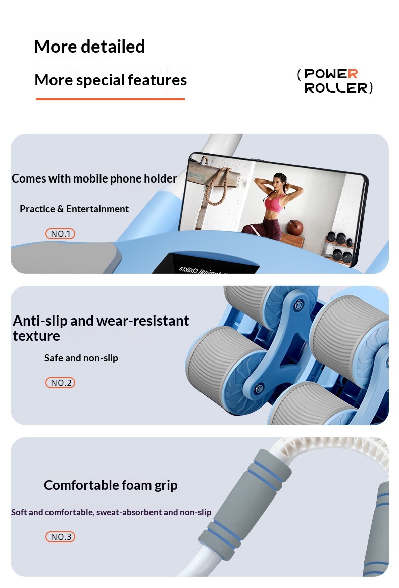 Automatic Rebound Plank-Crunch 2-in-1 Ab Wheel 11 Automatic Rebound Plank-Crunch 2-in-1 Ab Wheel